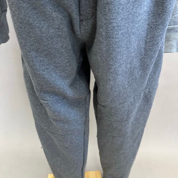Tuxy Suit Men's Gray/Black Jumpsuit One Piece Hoodie Sweatsuit Size Large - Picture 12 of 16